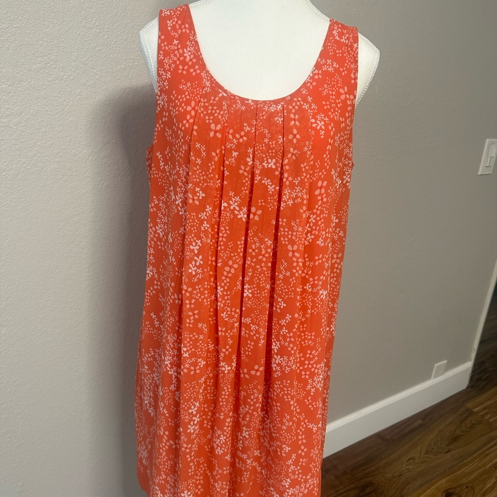 Max Studio Coral Floral Patterned Dress